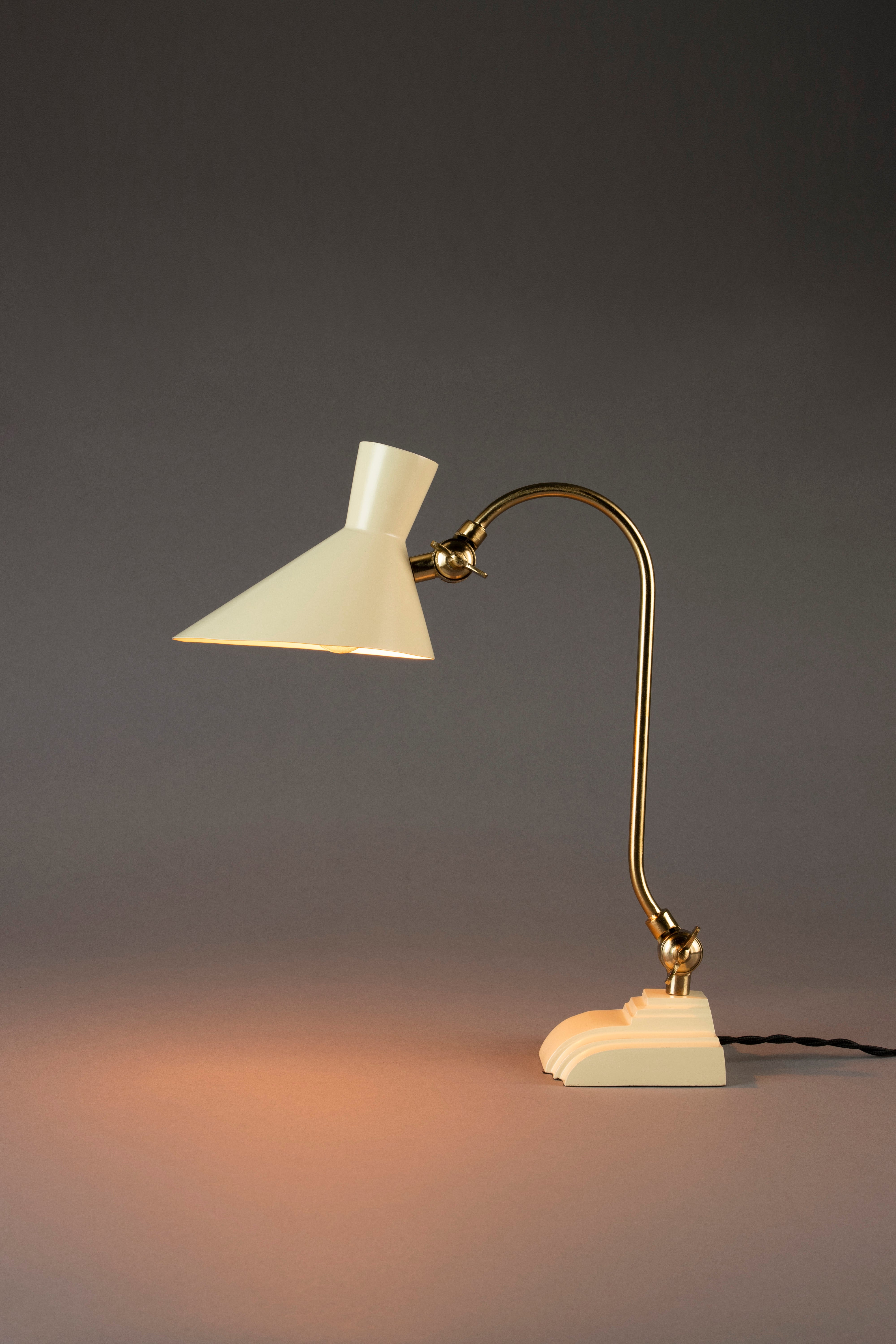 Dutchbone Gaia Ivory & Gold Table Lamp